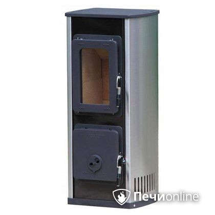 Печь-камин Thorma Milano II (термоплат. чёрн./нерж.) в Хабаровске